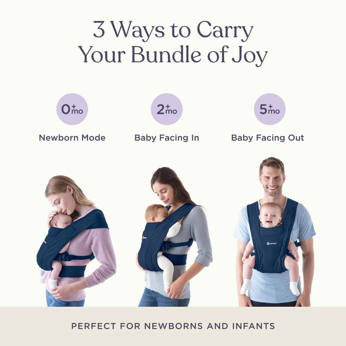 Ergobaby Embrace Baby Carrier - Midnight Blue - Image 6