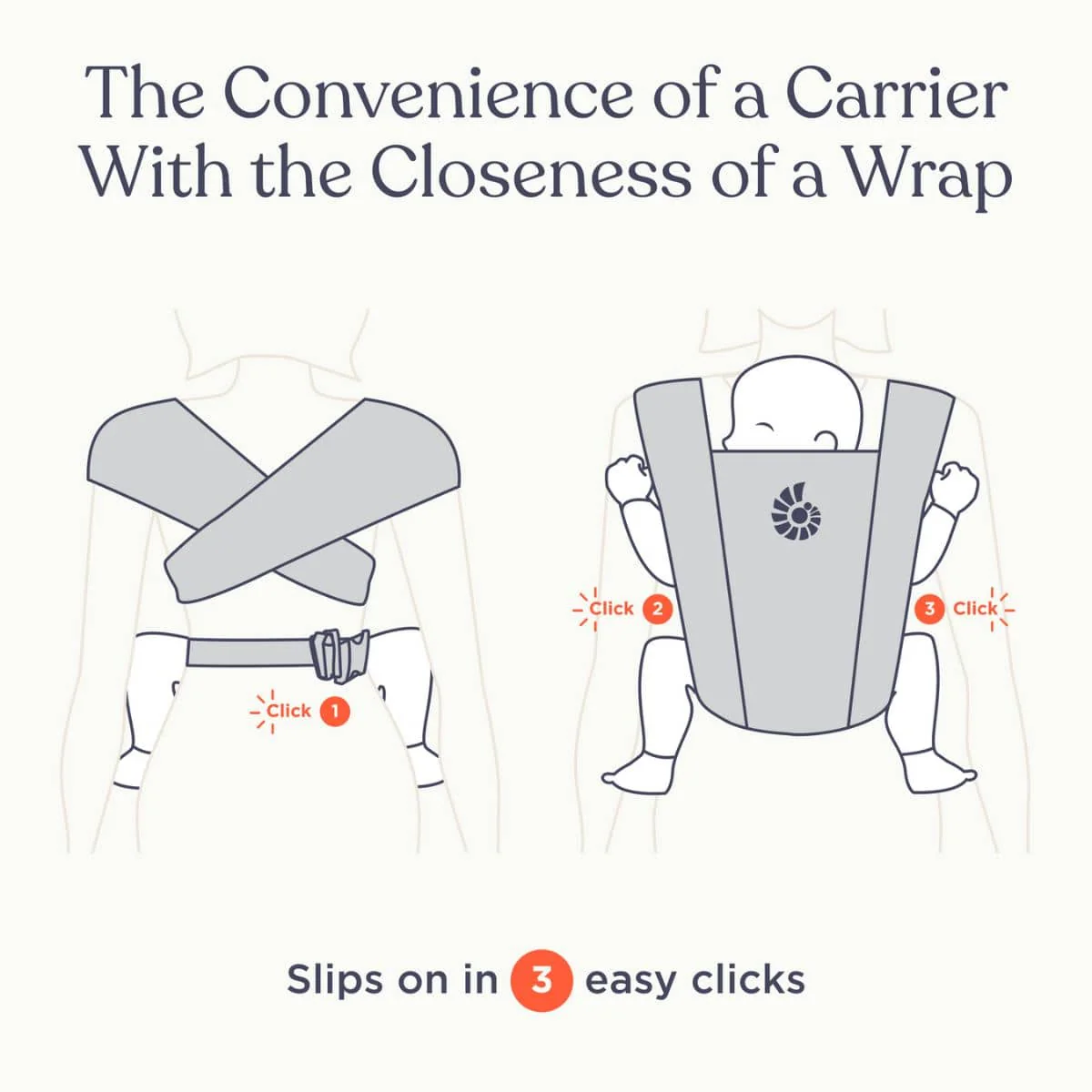 Ergobaby Embrace Baby Carrier - Soft Grey - Image 7