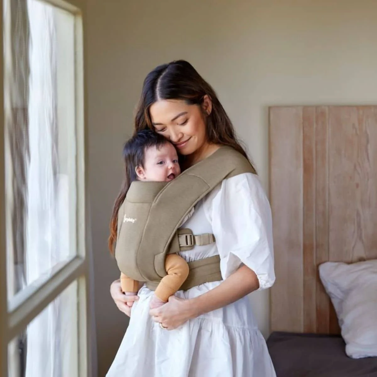 Ergobaby Embrace Baby Carrier - Soft Olive - Image 2