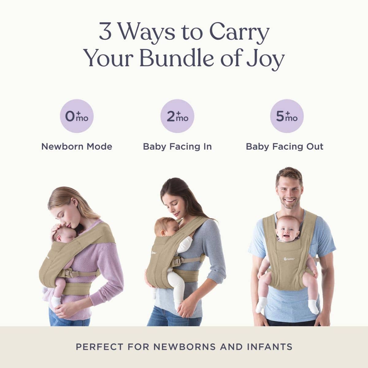 Ergobaby Embrace Baby Carrier - Soft Olive - Image 7