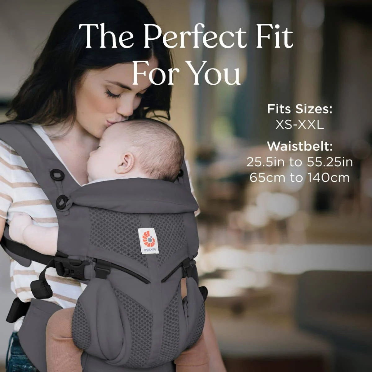 Ergobaby Omni Classic Mesh Baby Carrier - Charcoal Grey - Image 2