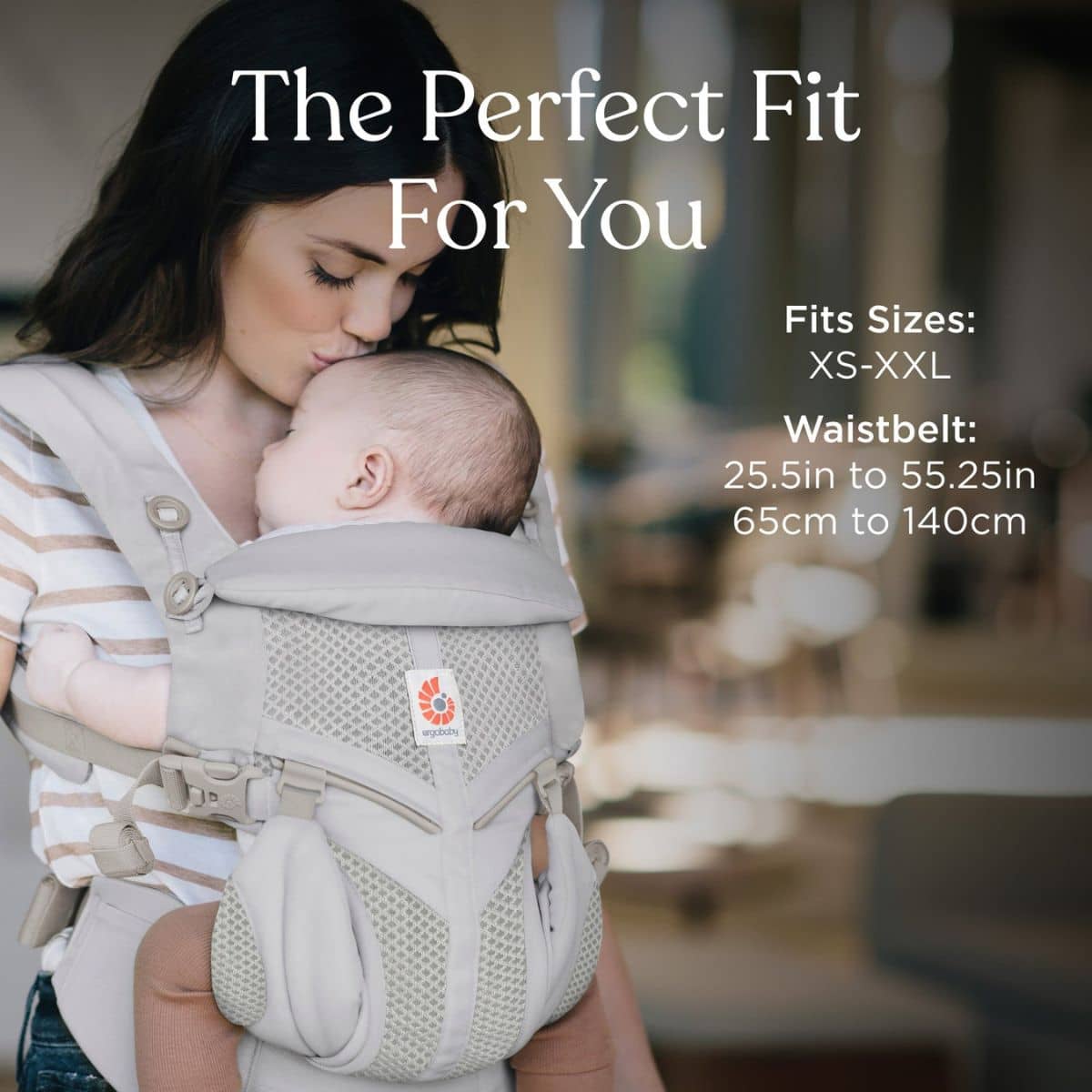 Ergobaby Omni Classic Mesh Baby Carrier - Pearl Grey - Image 2