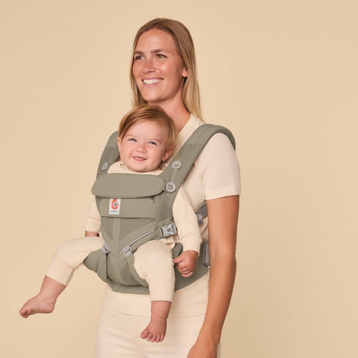 Ergobaby Omni Classic Mesh Baby Carrier - Soft Olive - Image 6