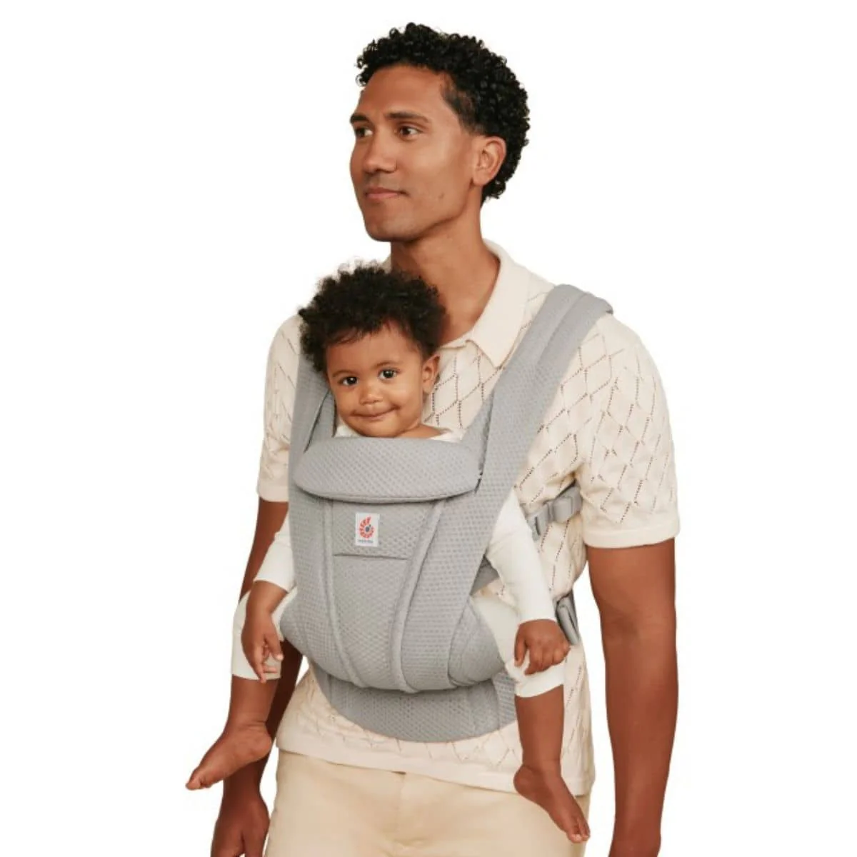 Ergobaby Omni Deluxe Mesh Baby Carrier - Pearl Grey - Image 2