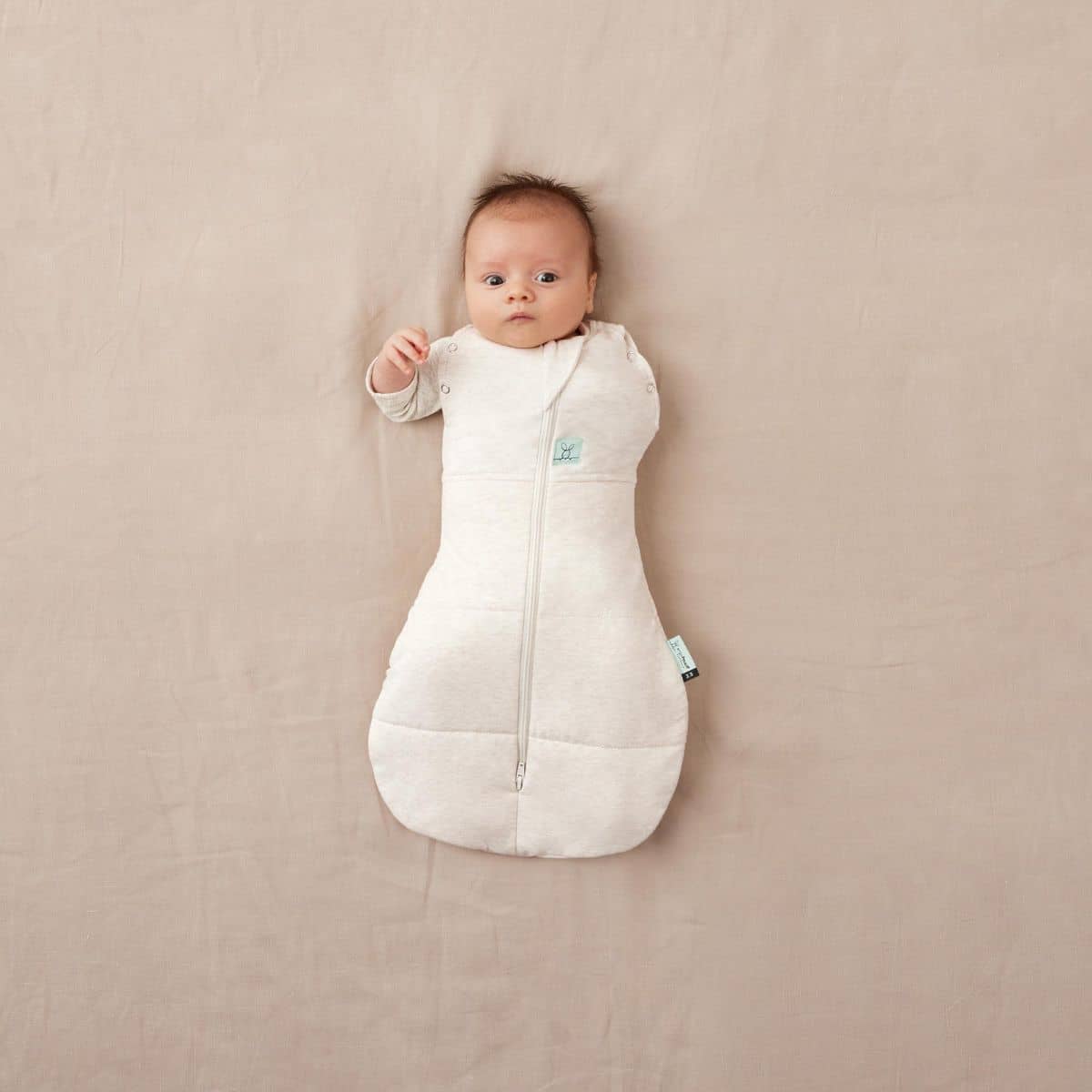ergoPouch Cocoon Swaddle Bag 2.5 TOG - Oatmeal Marle - Image 5