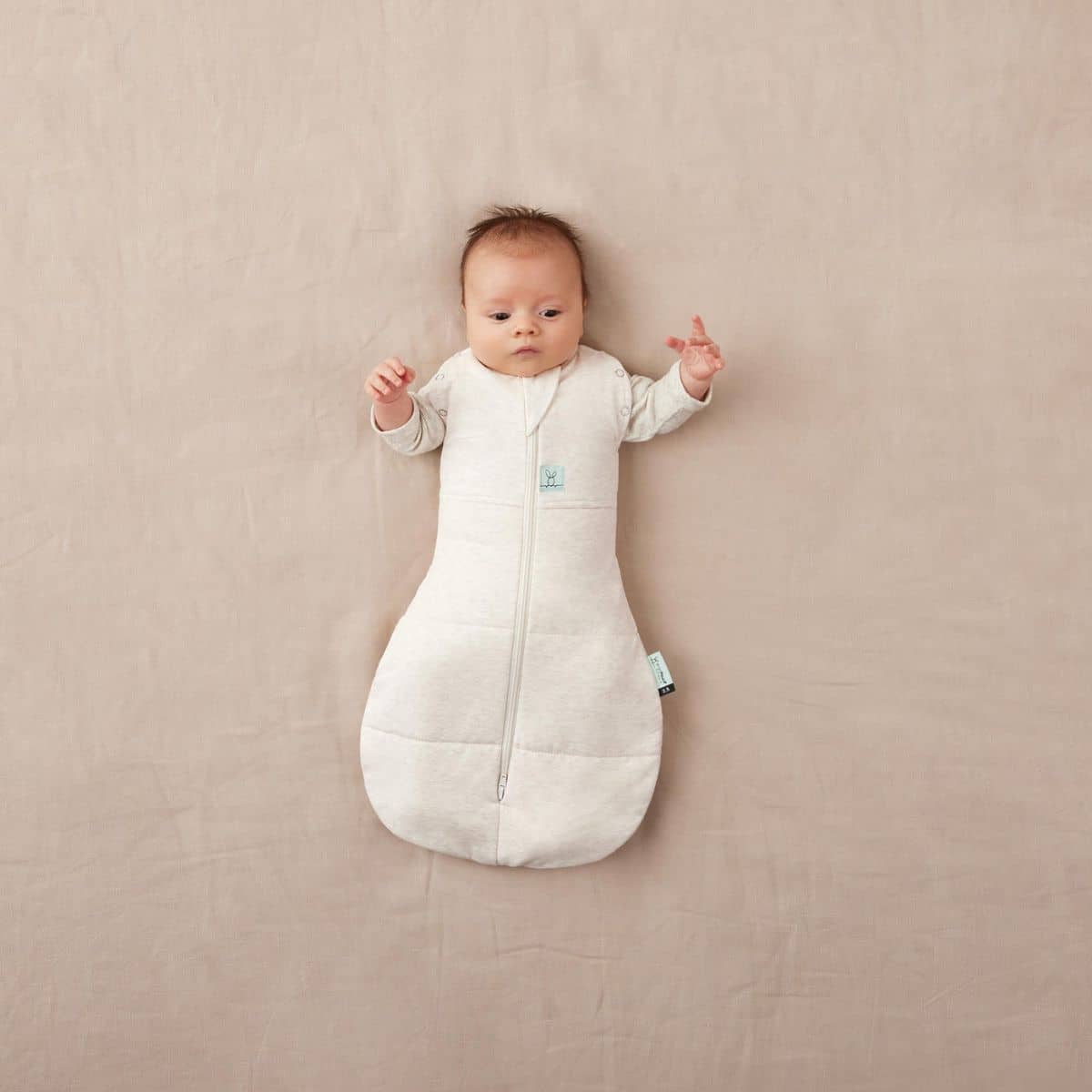 ergoPouch Cocoon Swaddle Bag 2.5 TOG - Oatmeal Marle - Image 6