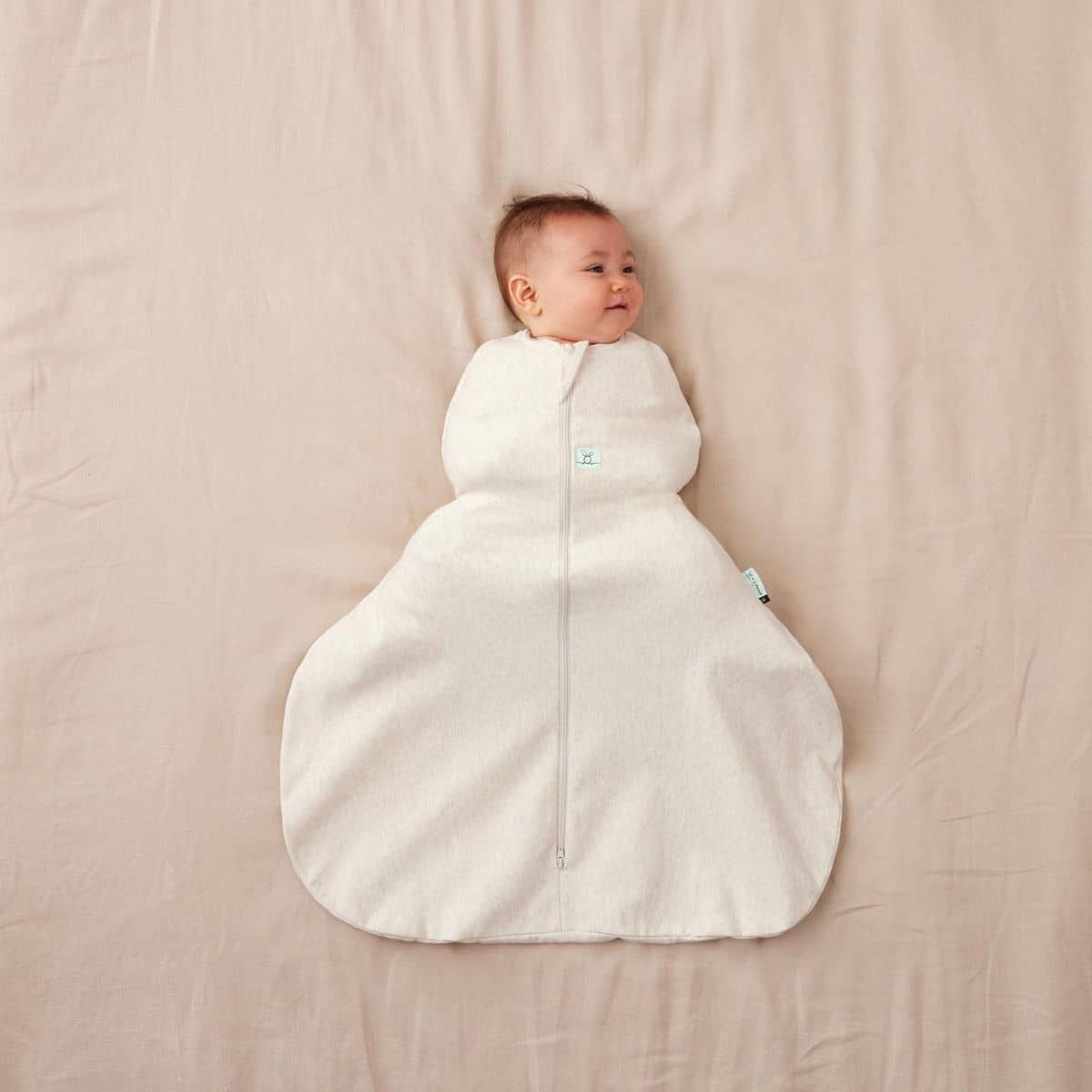 ergoPouch Hip Harness Cocoon Swaddle Bag 1.0 TOG - Oatmeal Marle - Image 4