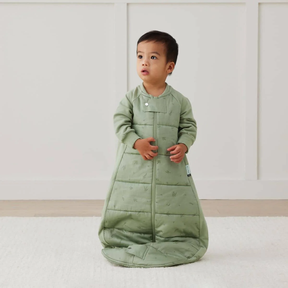ergoPouch Premium Sleeping Bag 3.5 TOG with Sleeves - Willow - 8 to 24 Months - Image 4