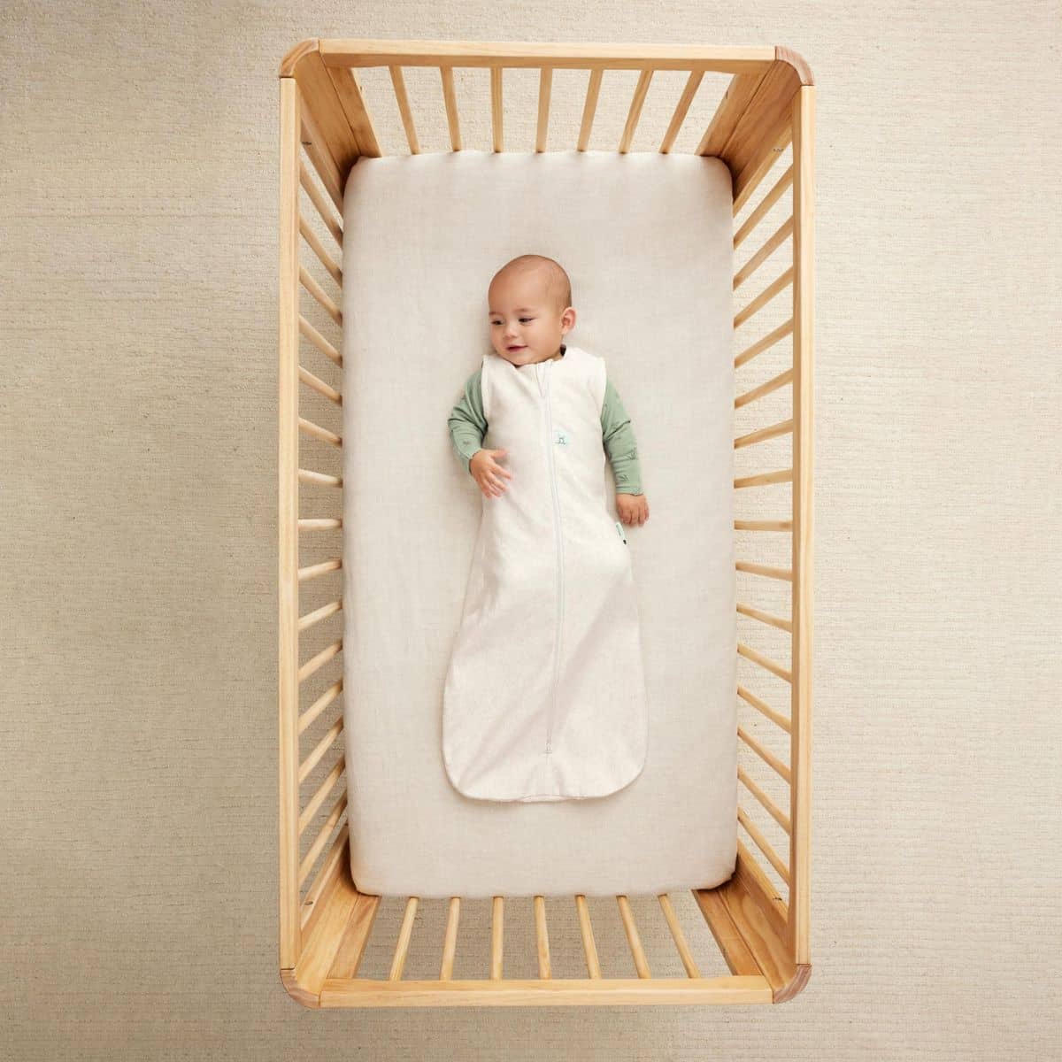 ergoPouch Sleeping Bag 1.0 TOG - Oatmeal Marle - Image 4