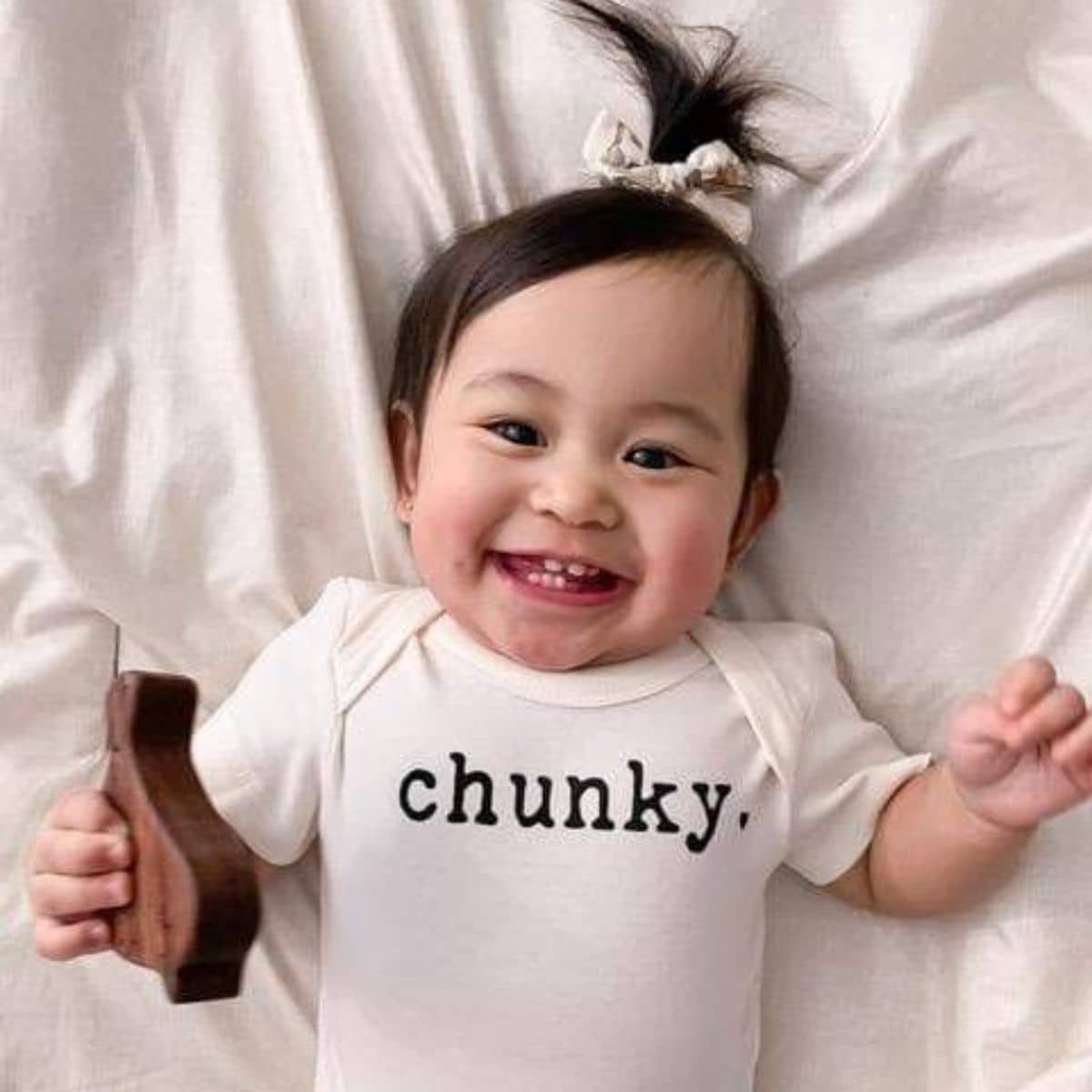 Finn and Emma Organic Short Sleeve Bodysuit - Chunky - Image 3