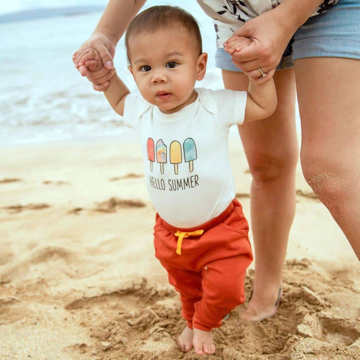 Finn and Emma Organic Short Sleeve Bodysuit - Hello Summer - Image 3