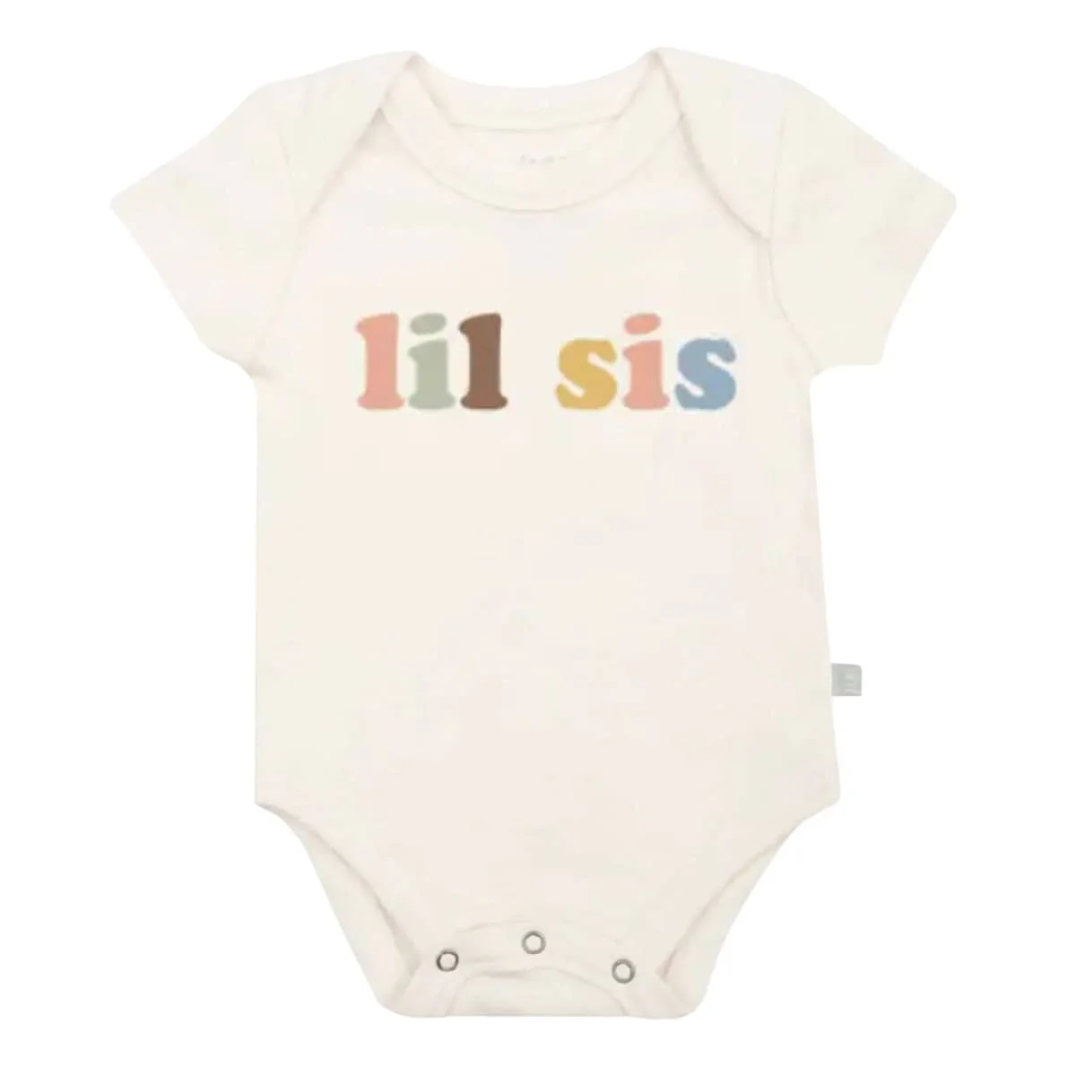 Finn and Emma Organic Short Sleeve Bodysuit - Lil Sis - Desert Bloom