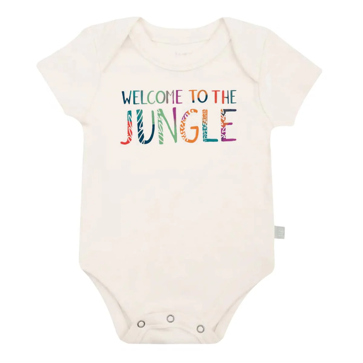 Finn and Emma Organic Short Sleeve Bodysuit - Welcome to the Jungle