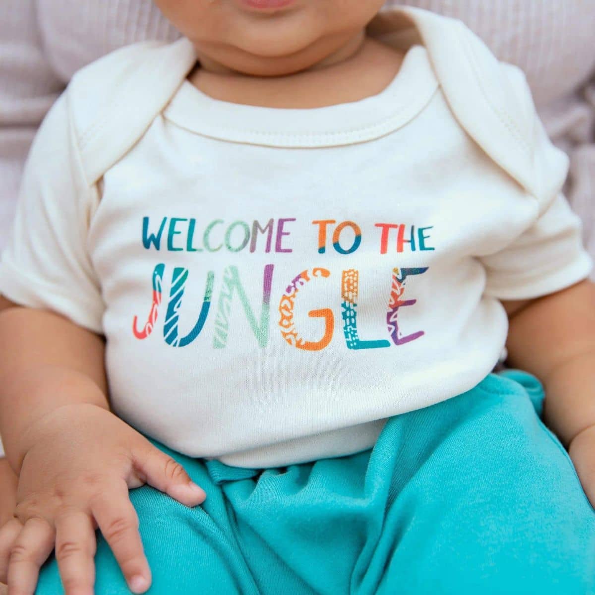 Finn and Emma Organic Short Sleeve Bodysuit - Welcome to the Jungle - Image 4