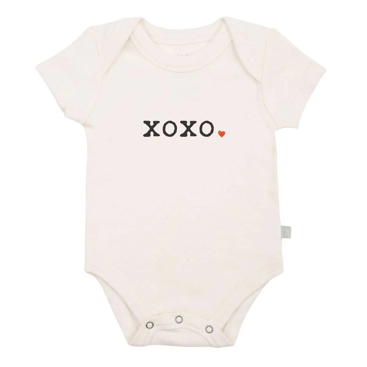 Finn and Emma Organic Short Sleeve Bodysuit - XOXO