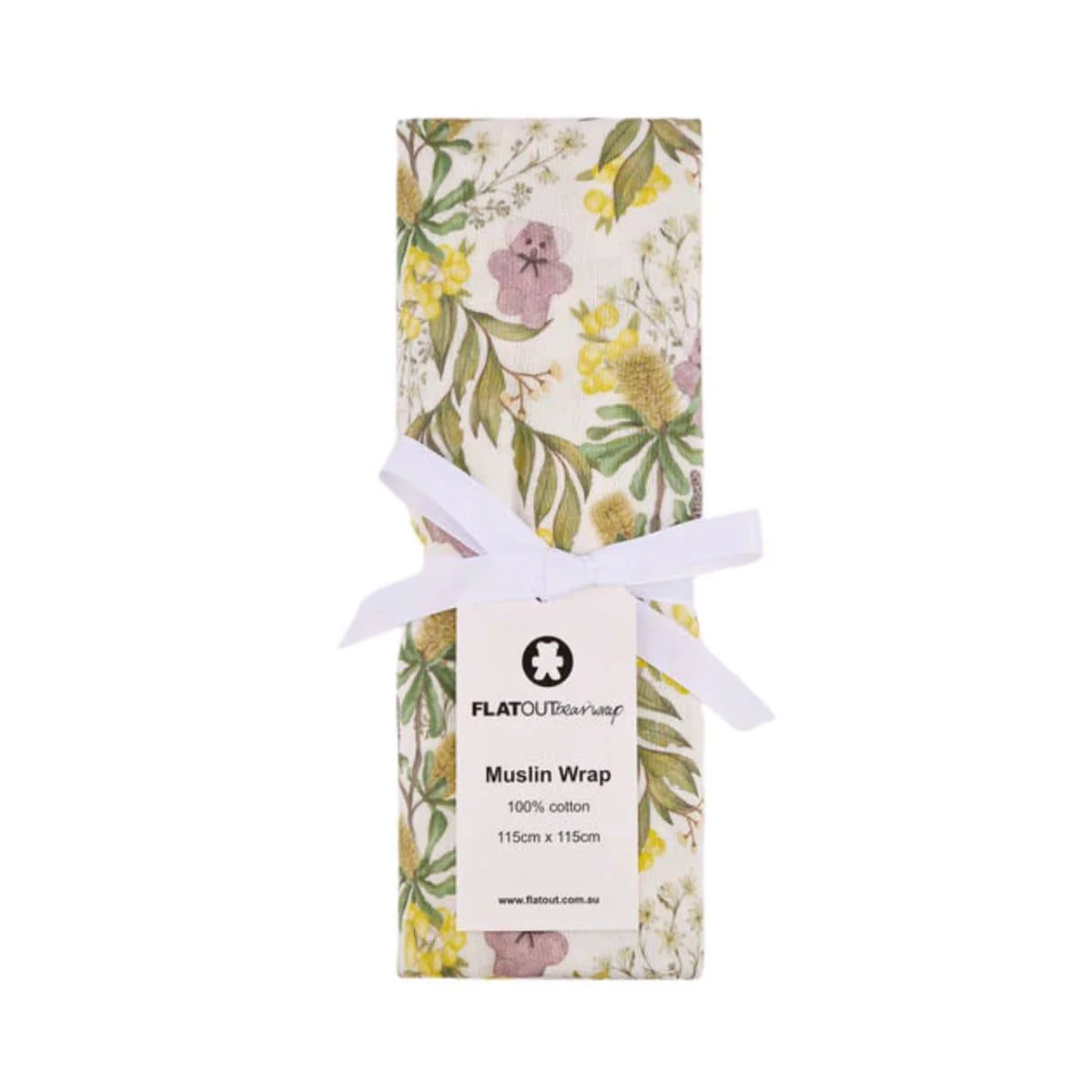 FLATOUTbear Muslin Wrap - Australiana - Image 2