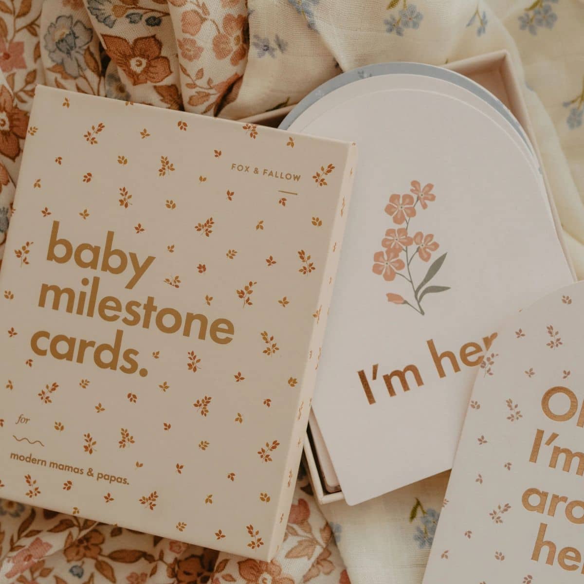 Fox & Fallow Baby Milestone Cards - Broderie - Image 10