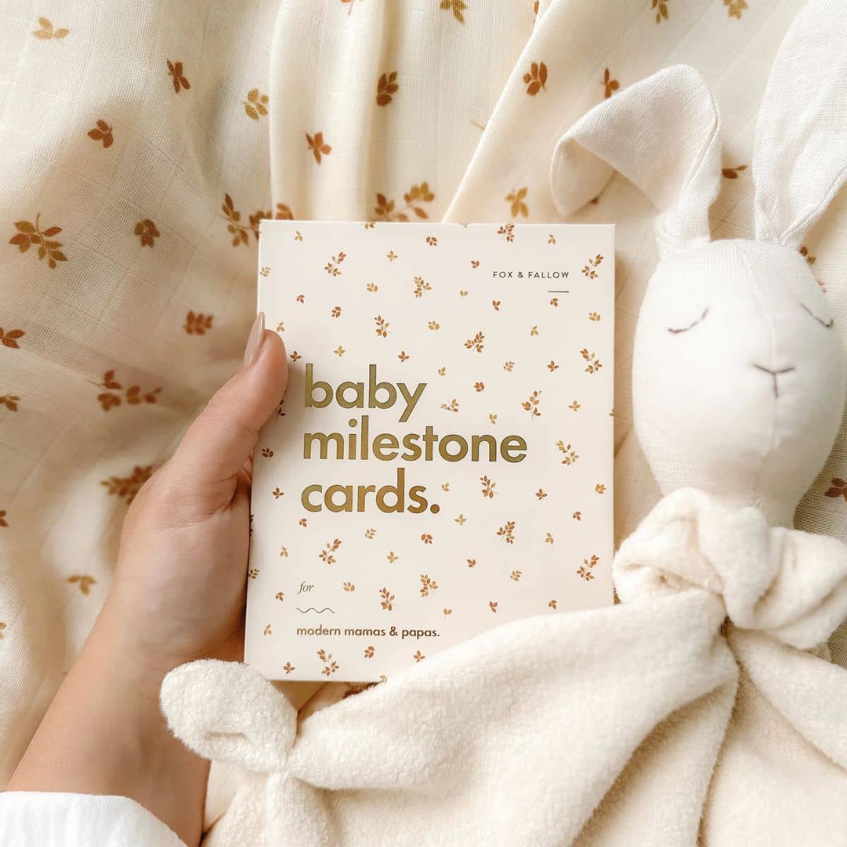 Fox & Fallow Baby Milestone Cards - Broderie - Image 2