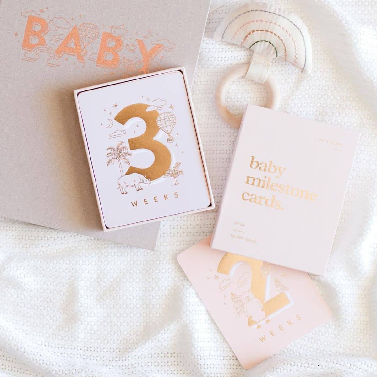 Fox & Fallow Baby Milestone Cards - Cream - Image 10