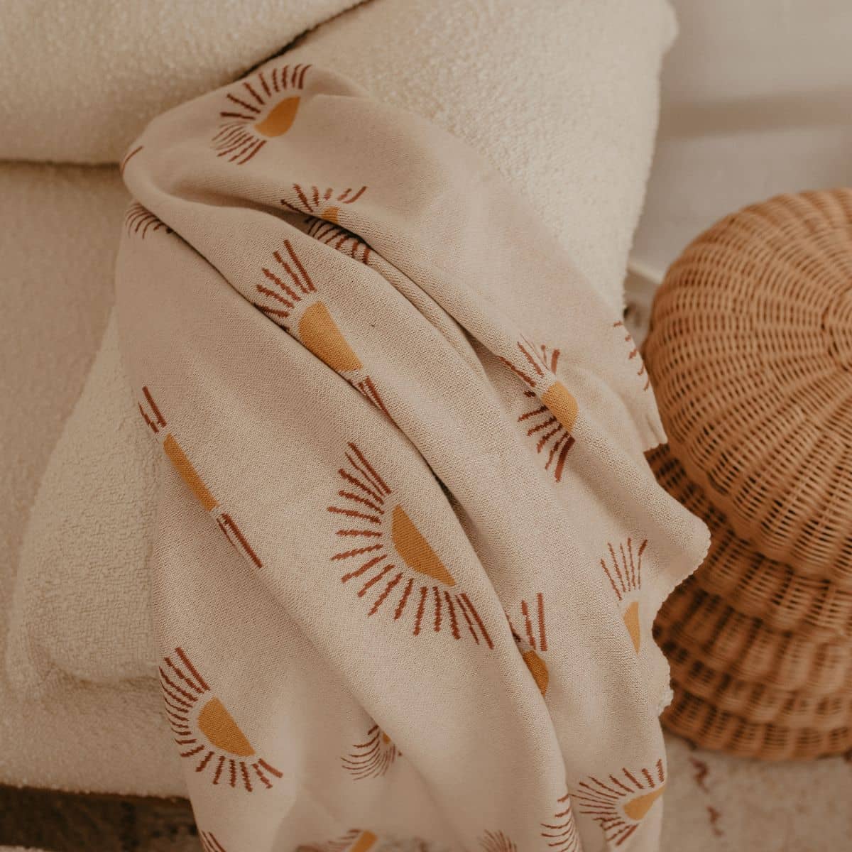 Fox & Fallow Knit Baby Blanket - Suns Cream - Image 11