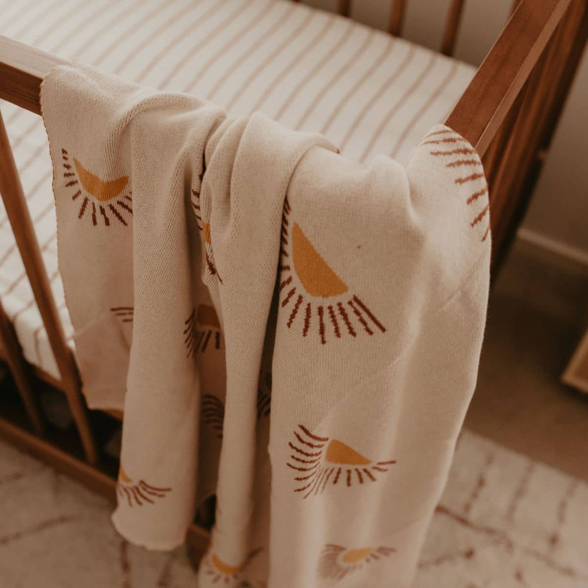 Fox & Fallow Knit Baby Blanket - Suns Cream - Image 5