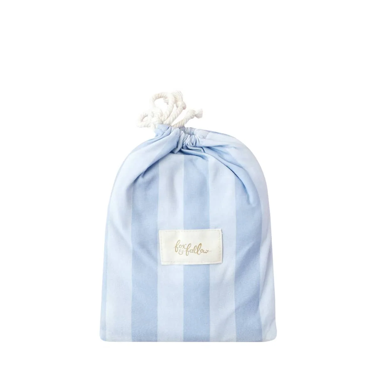 Fox & Fallow Organic Fitted Bassinet Sheet - Cloud Stripe