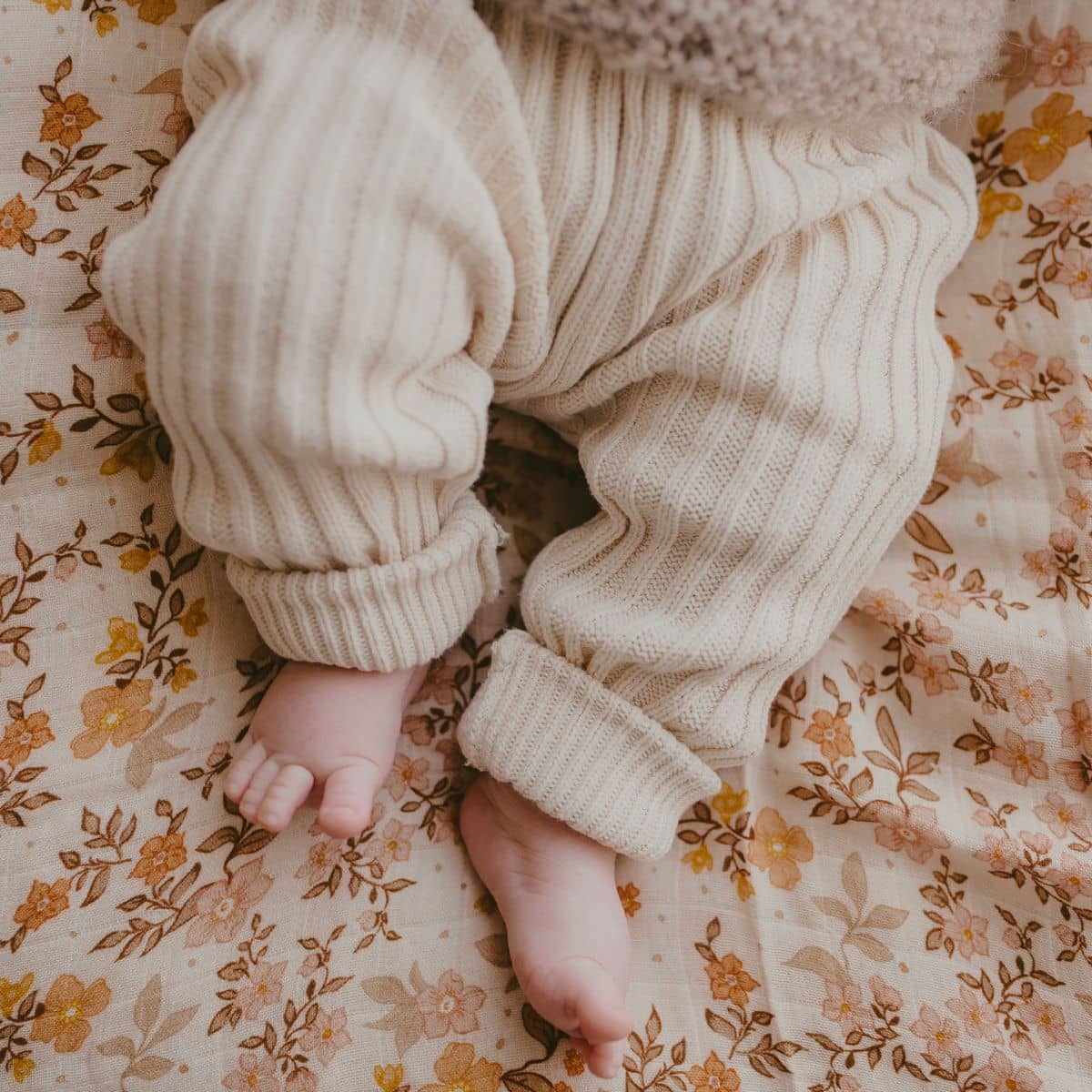 Fox & Fallow Organic Muslin Swaddle Wrap - Sweet Pea - Image 5