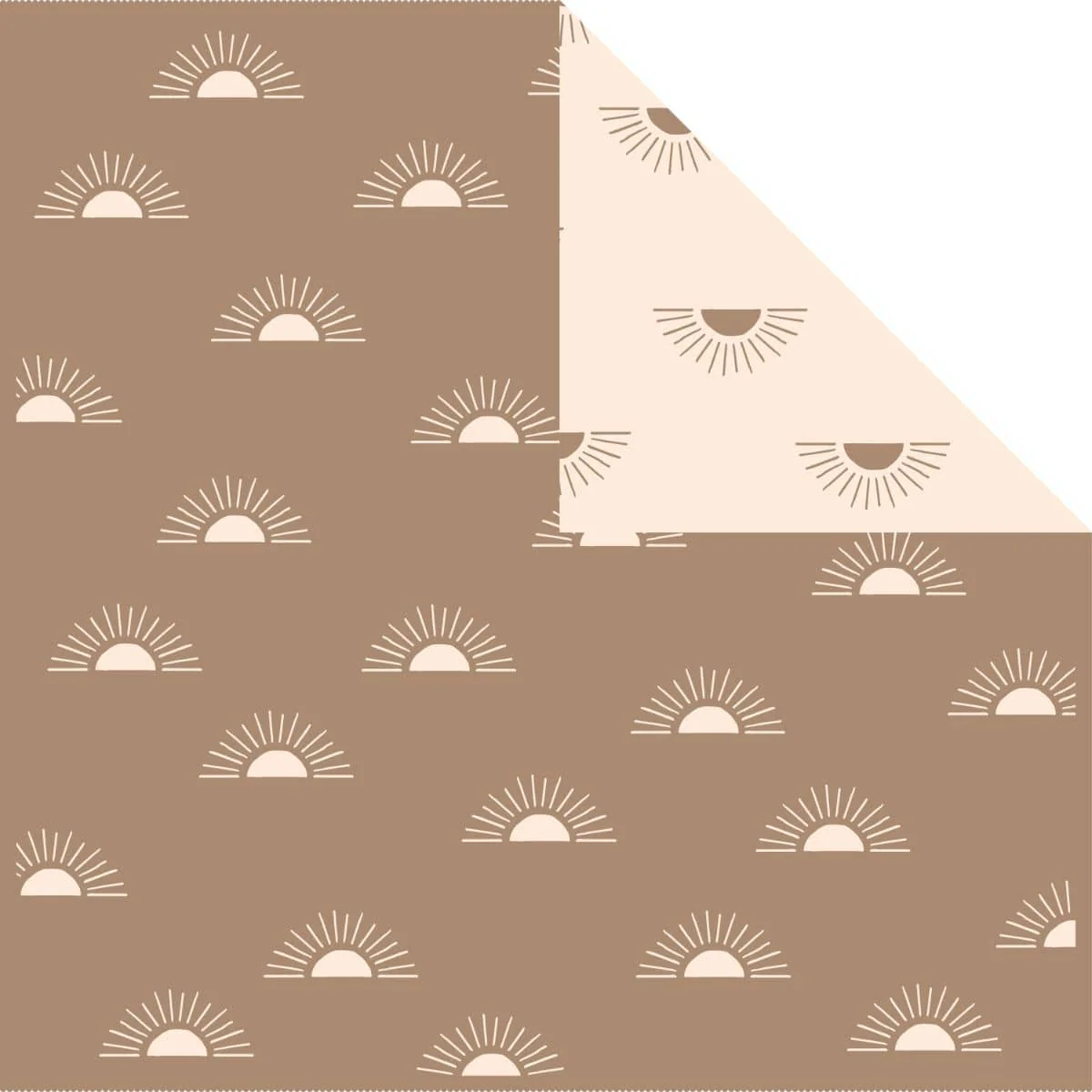 Fox & Fallow Reversible Knit Baby Blanket - Suns Coffee - Image 9