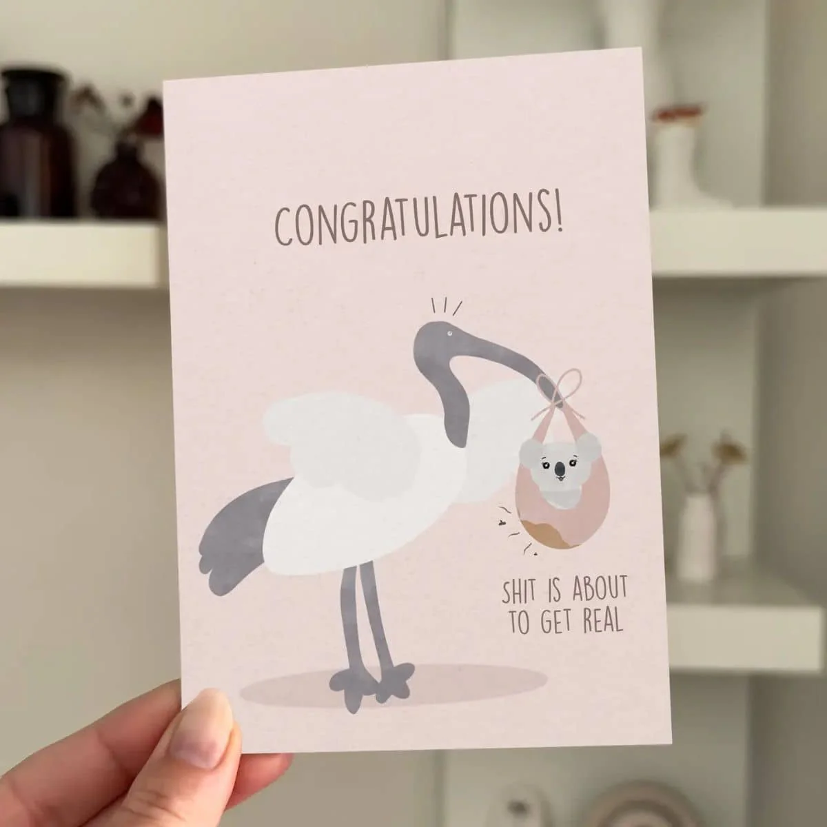 From Rosalie - Greeting Card - Congratulations! Pink - Image 2