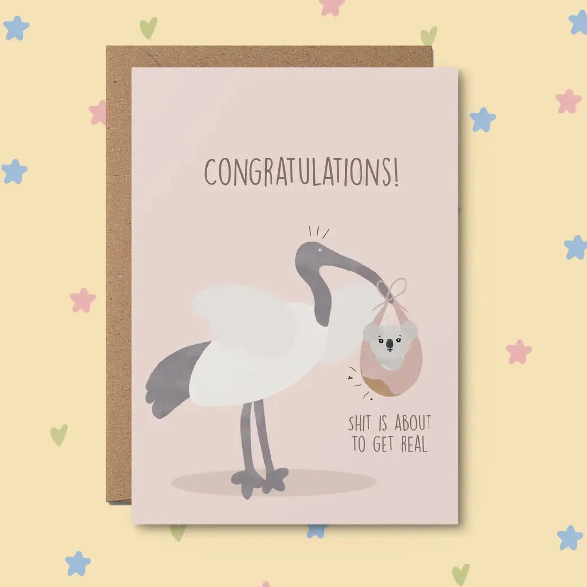 From Rosalie - Greeting Card - Congratulations! Pink - Image 3