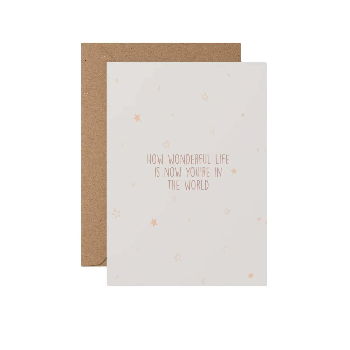 From Rosalie - Greeting Card - Now ur In the World
