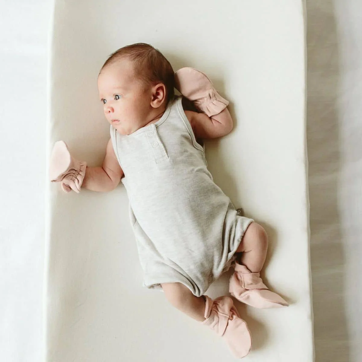 Goumi Stay On Baby Mitts + Boots Set - Rose - Image 6