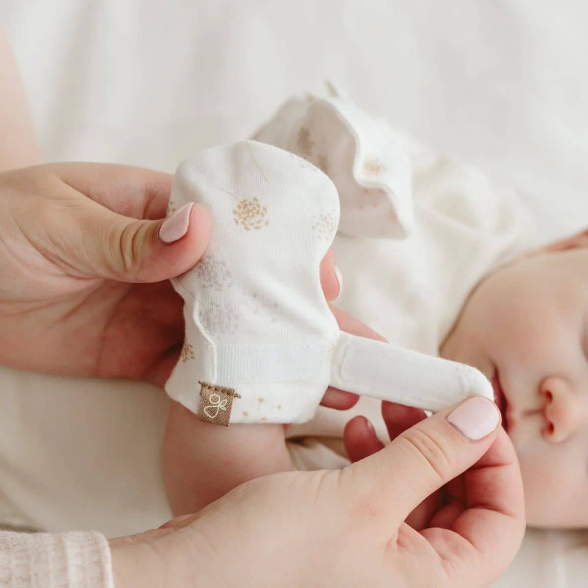 Goumi Stay On Baby Mitts - Two Pack - High Prairie + Dandelion - Image 4