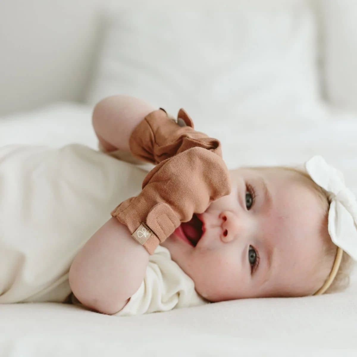 Goumi Stay On Baby Mitts - Two Pack - High Prairie + Dandelion - Image 5