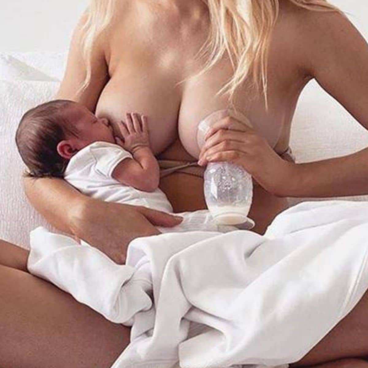 Haakaa Silicone Breast Pump with Suction Base and Flower Stopper - Image 5