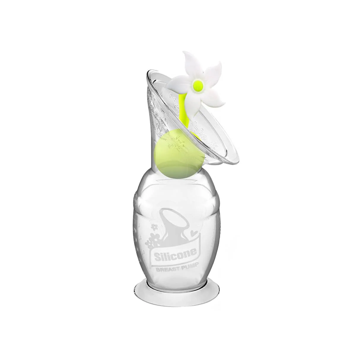 Haakaa Silicone Breast Pump with Suction Base and Flower Stopper - Image 6