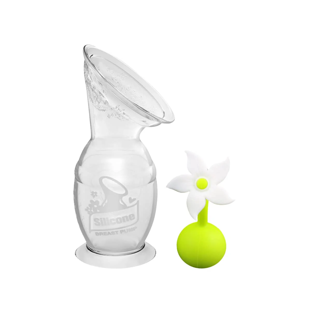 Haakaa Silicone Breast Pump with Suction Base and Flower Stopper - Image 7