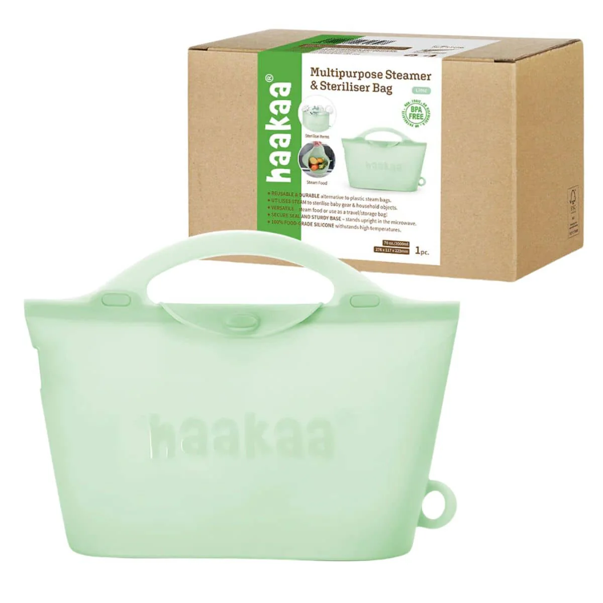 Haakaa Silicone Multipurpose Steamer and Steriliser Bag - Image 5