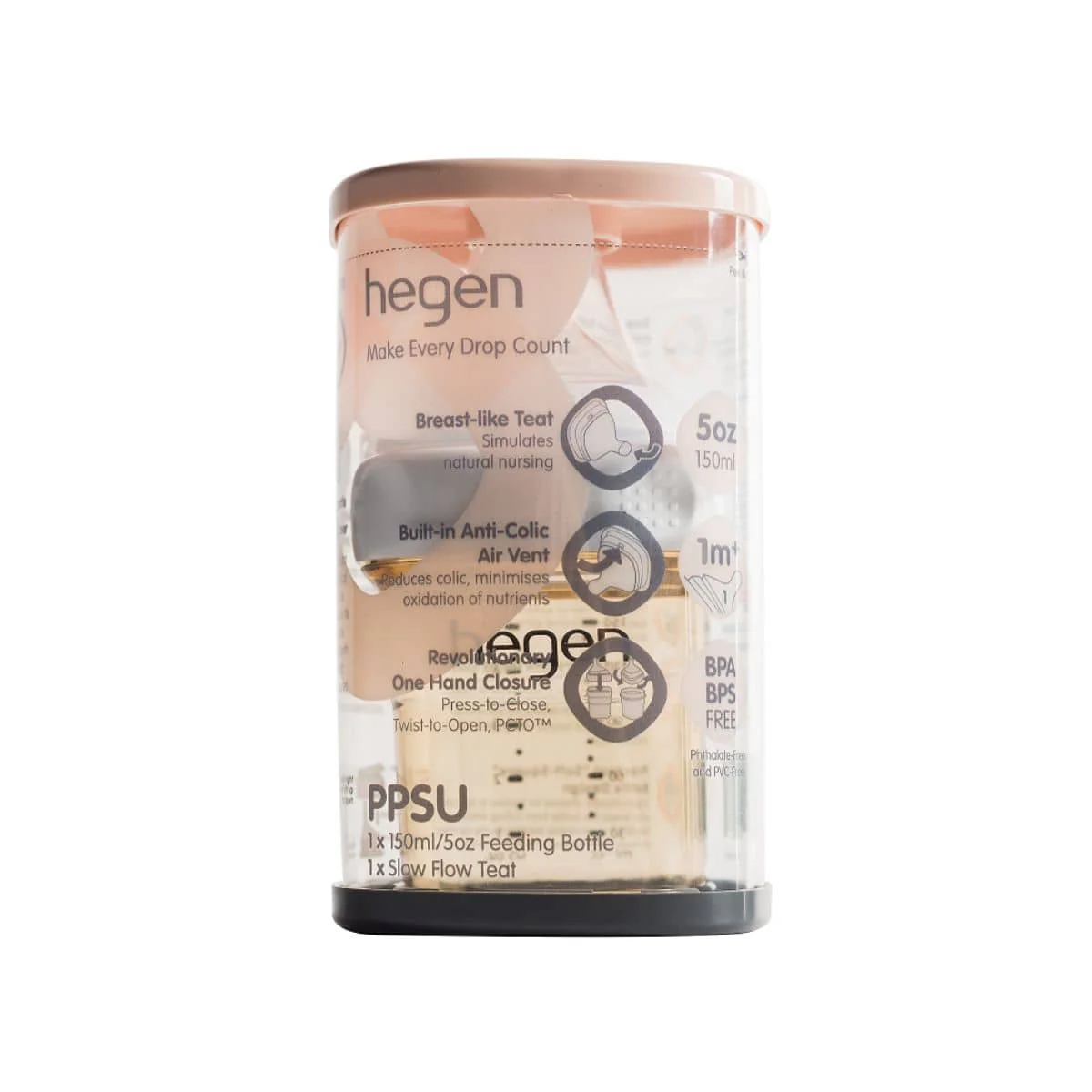 Hegen PCTO Feeding Bottle PPSU - 1 x 150ml - Image 5