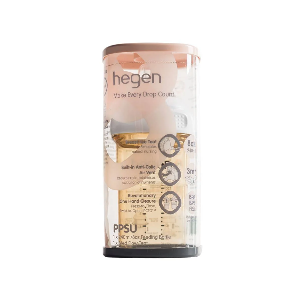 Hegen PCTO Feeding Bottle PPSU - 1 x 240ml - Image 3