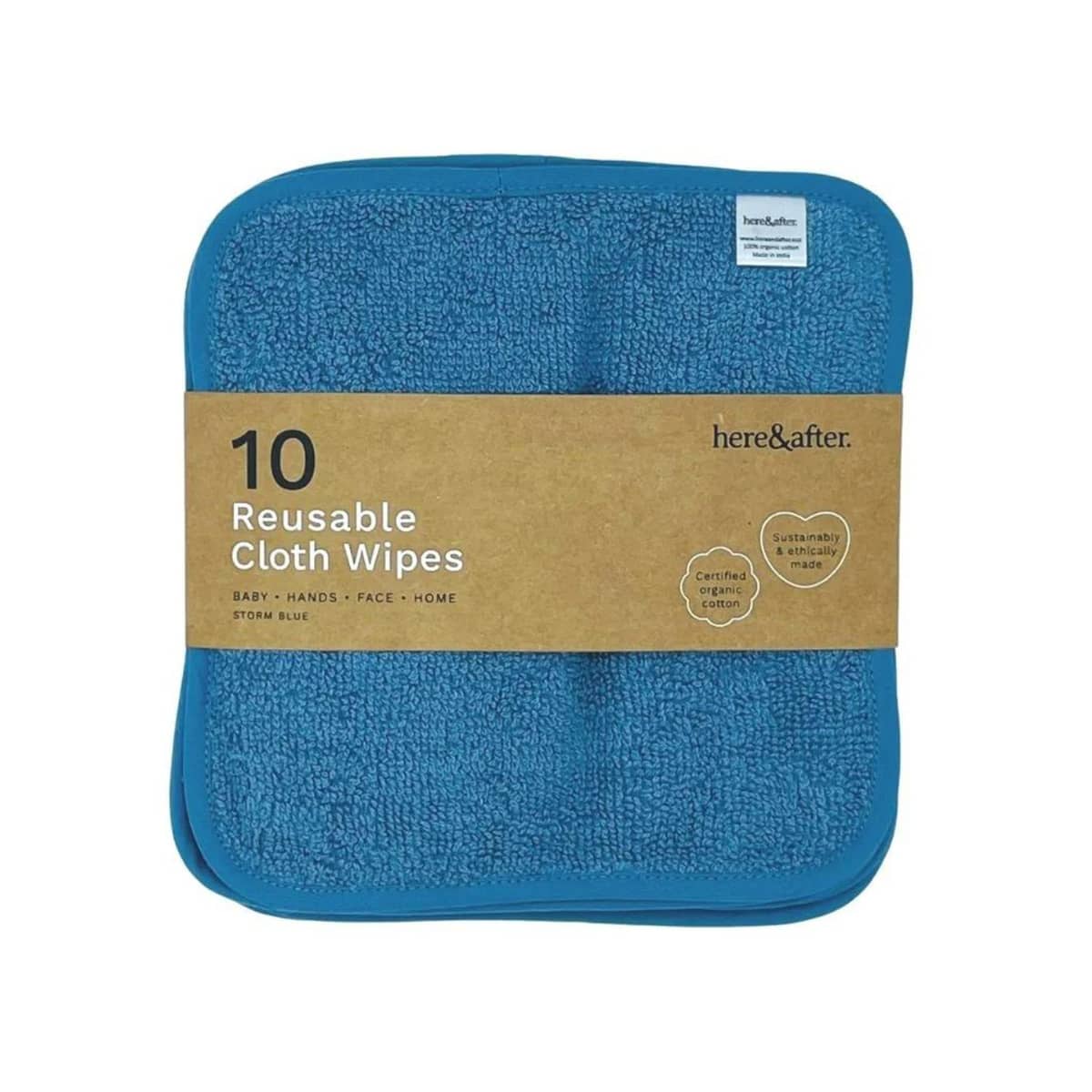 Here & After Reusable Organic Cloth Wipes - Image 8