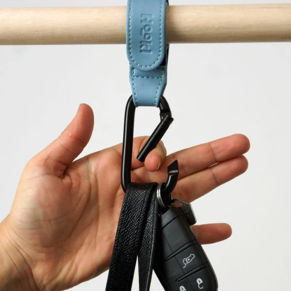 Hooki Duo Pram Hook Clip Set - Cornflower Blue - Image 3