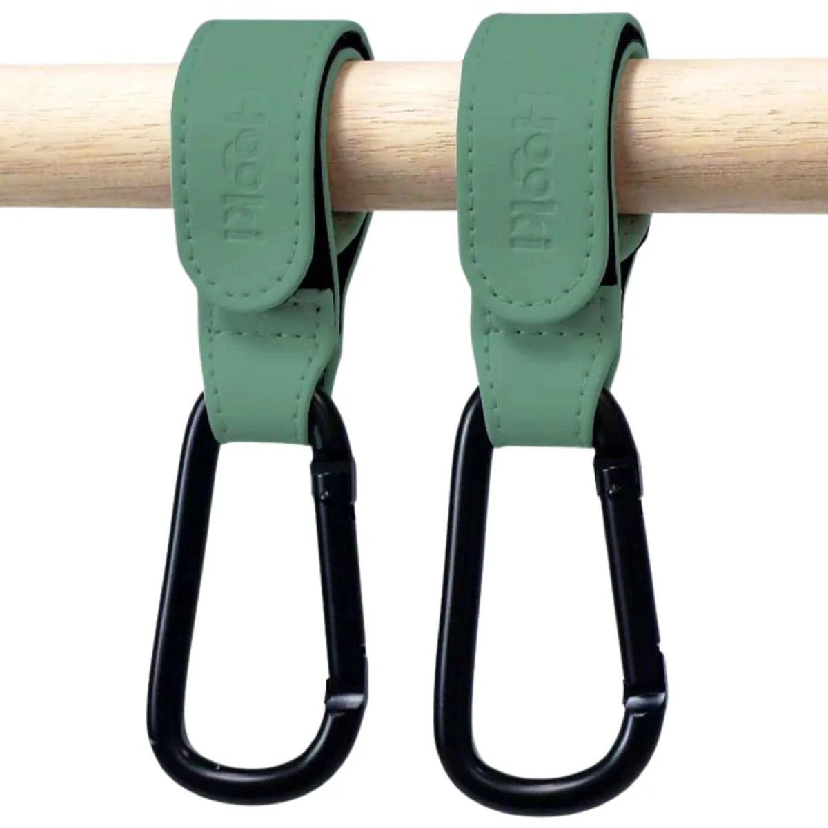Hooki Duo Pram Hook Clip Set - Fern