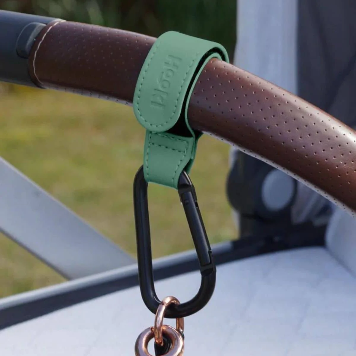 Hooki Duo Pram Hook Clip Set - Fern - Image 2