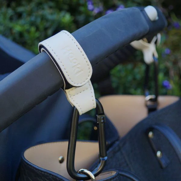 Hooki Duo Pram Hook Clip Set - Ivory - Image 3