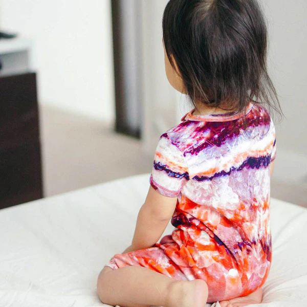 Inchworm Alley Organic Short Romper - Raw Rose Quartz - 0 to 3 Months - Image 4