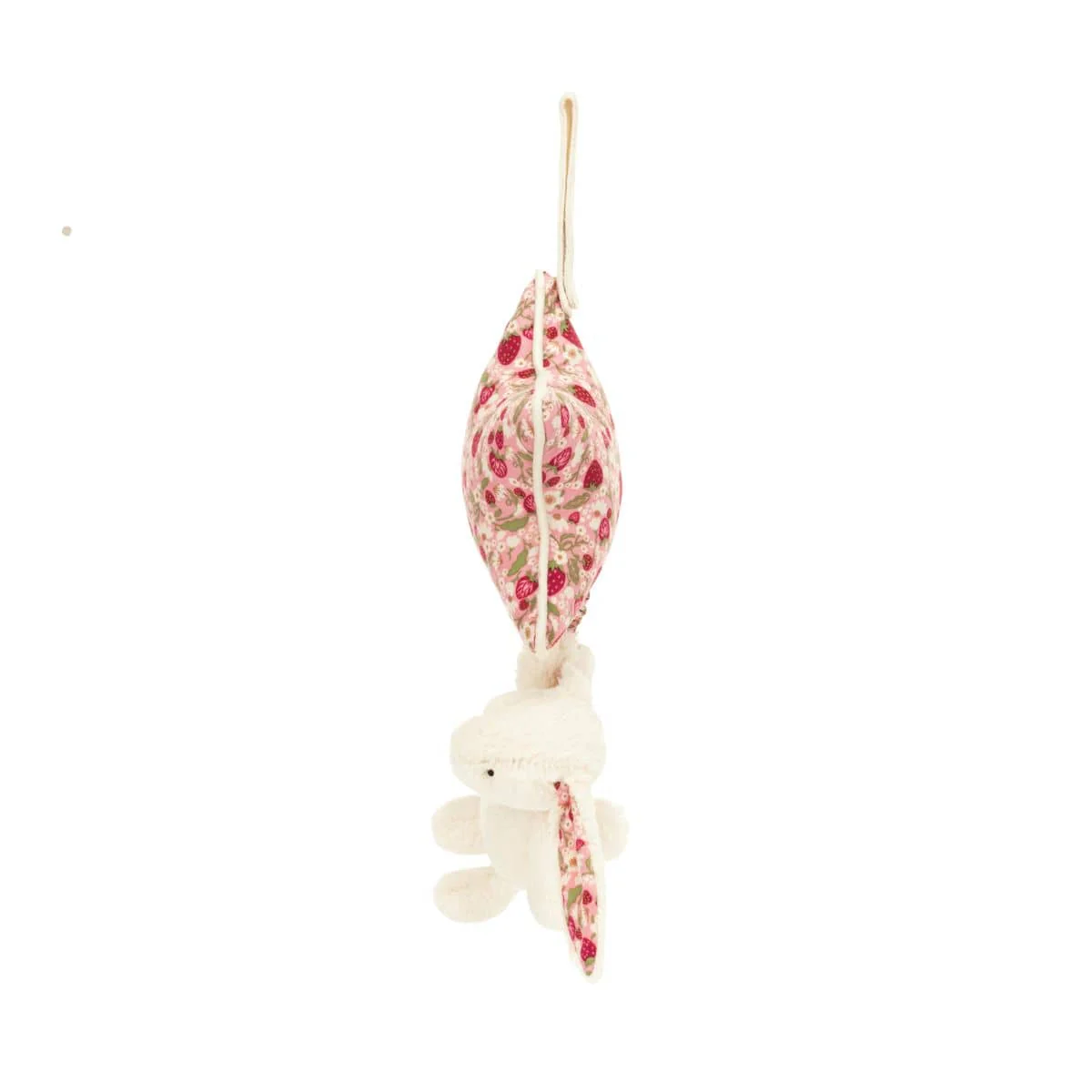 Jellycat Blossom Bunny Music Pull - Cream Berry - Image 3