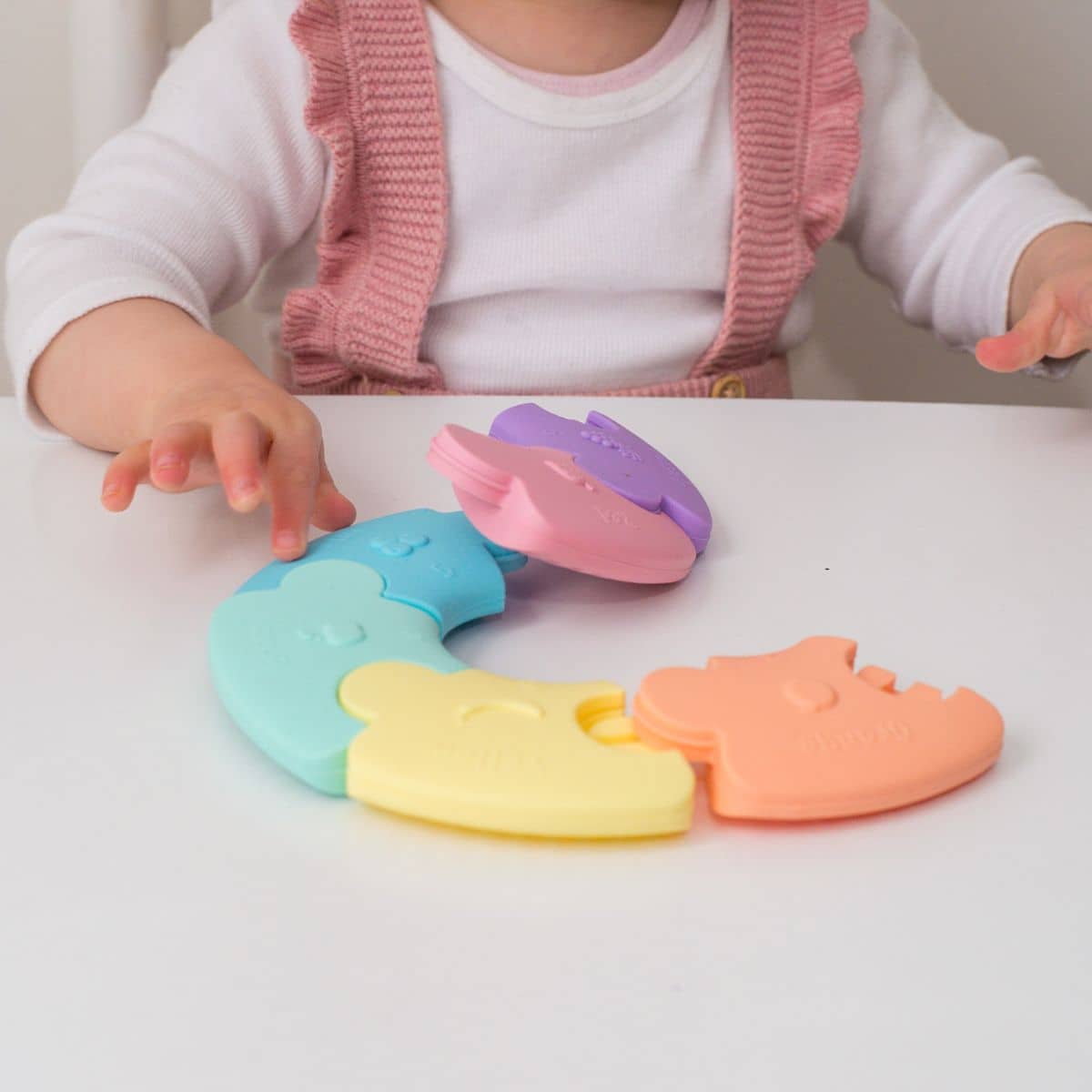 Jellystone Designs Colour Wheel Teether and Toy - Pastel - Image 2