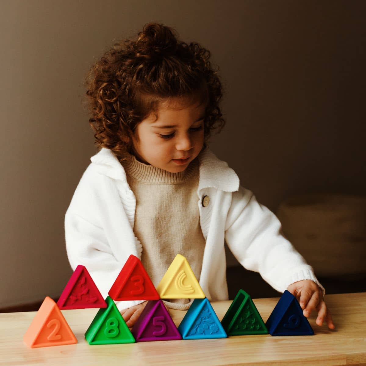 Jellystone Designs Triblox Silicone Blocks - Rainbow Bright - Image 4
