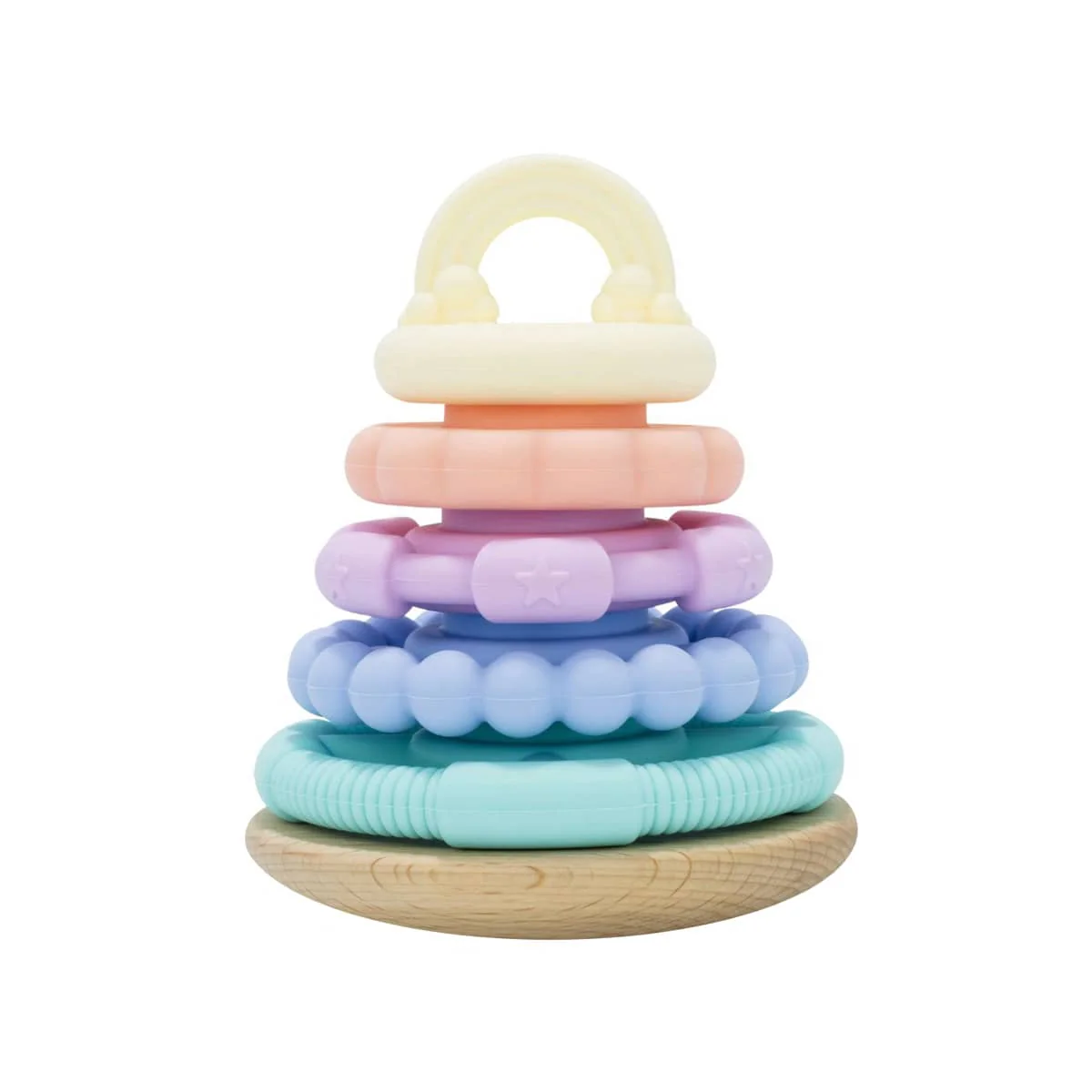 Jellystone Designs Wobble Stacker Teether and Toy - Pastel